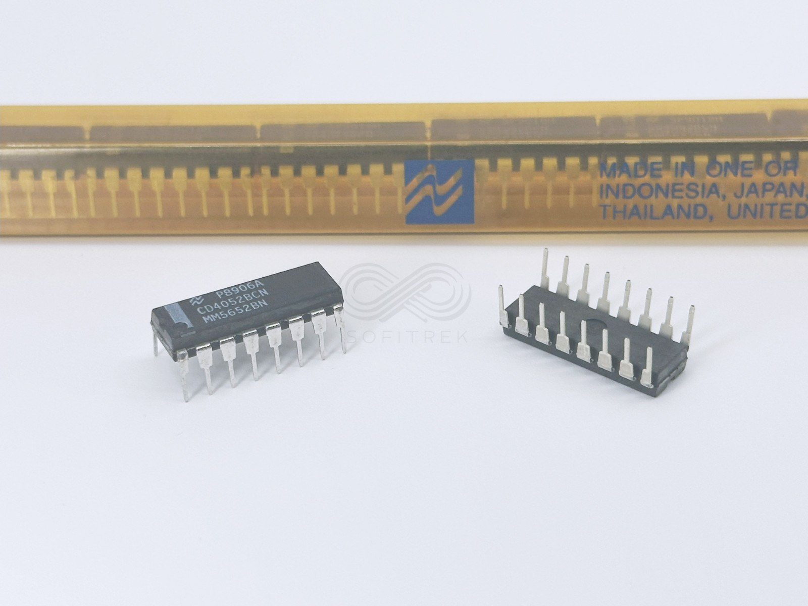 10PCS CD4052BCN CD4052B NSC Differential 4-Ch Analog Multiplexer IC MUX DIP-16