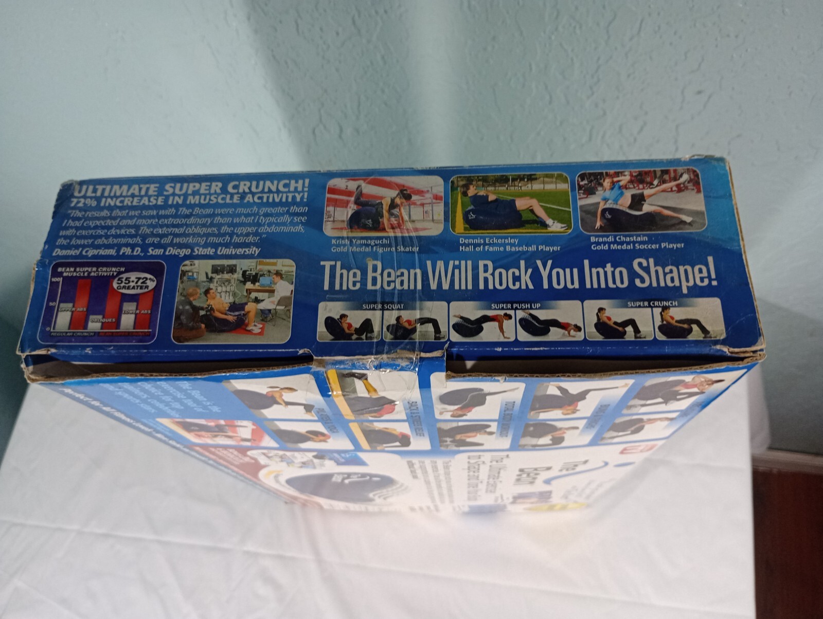 The Bean Ultimate Exerciser Shape Tone Body Rocking Action W/ Pump *Open Box*