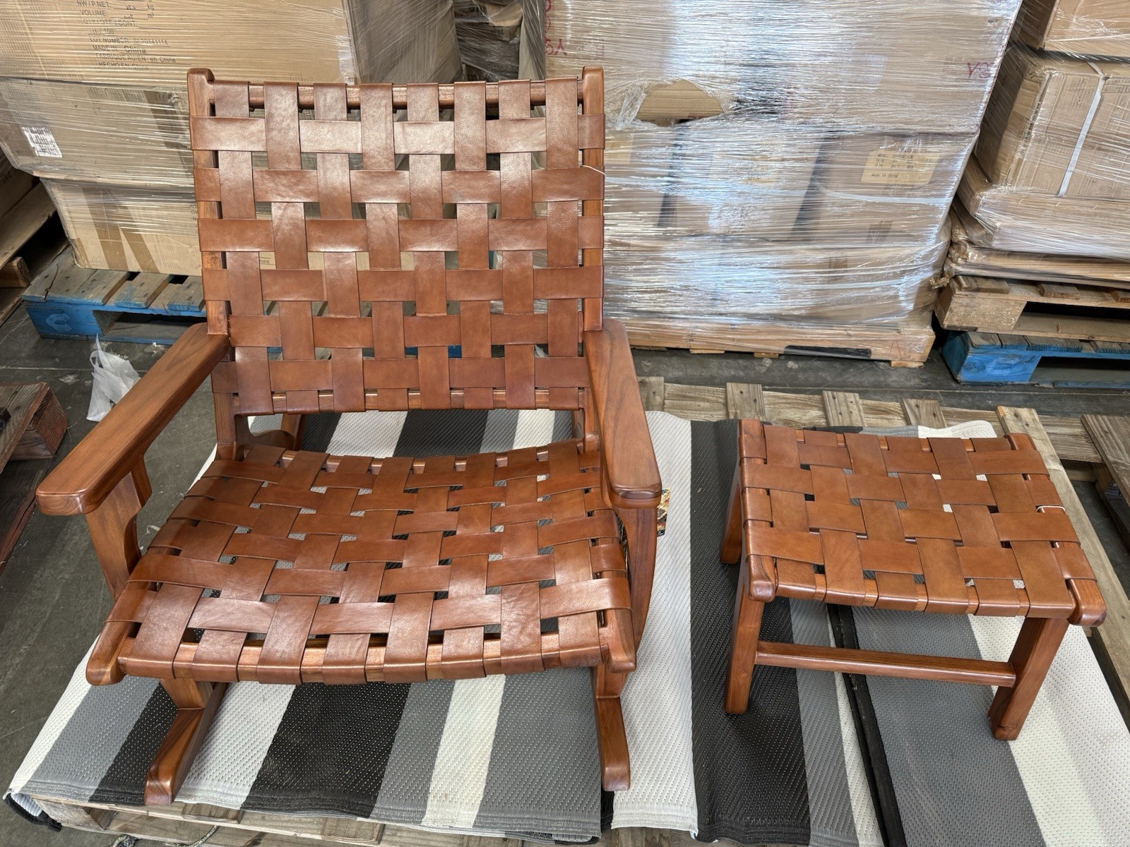 Leather Rocking Chair New - Homegoods