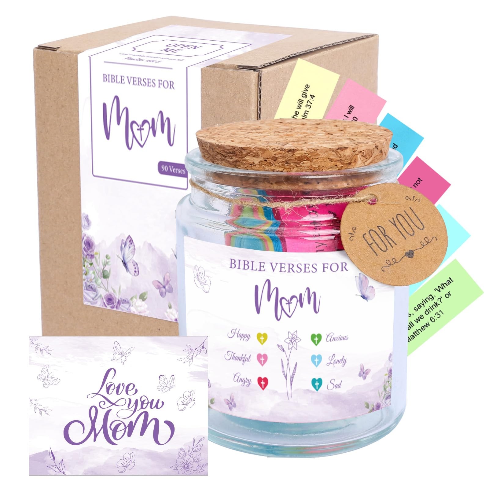 ZEELONA Bible Verse Jar for Mom, Verses Mom