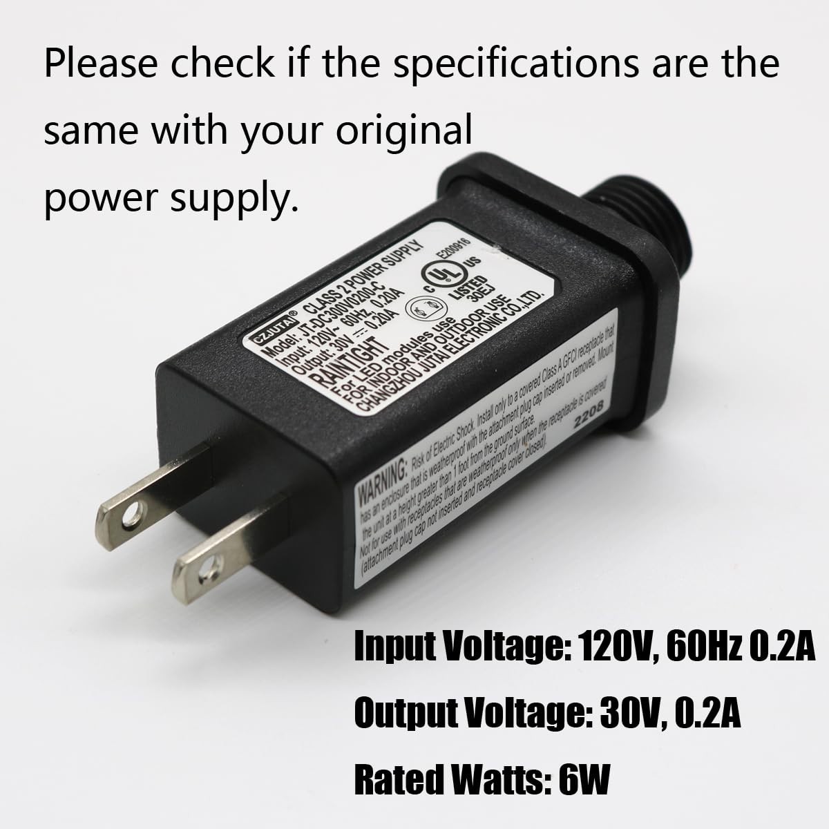 Durable 30V 6W Waterproof LED Transformer - Perfect for All Your Lighting Needs