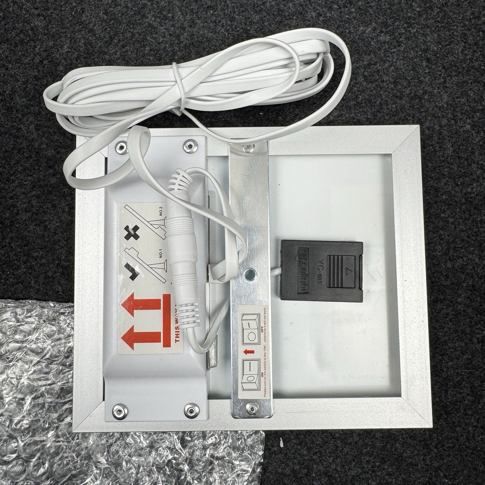 iTODOS IT0070 Solar Panel Charger for Arlo Essential Security Silver White