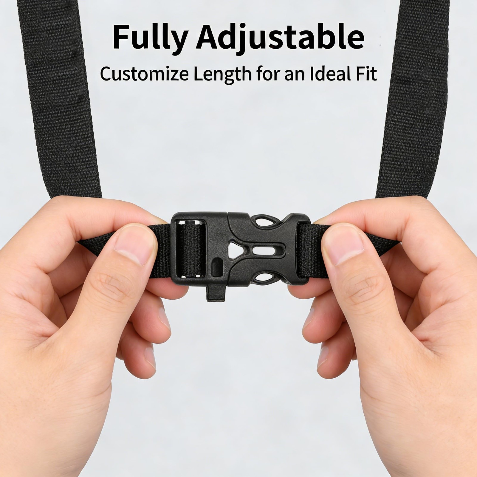 YAFIYGI 2Pcs Backpack Chest Strap Add On Adjustable Sternum Straps for Black