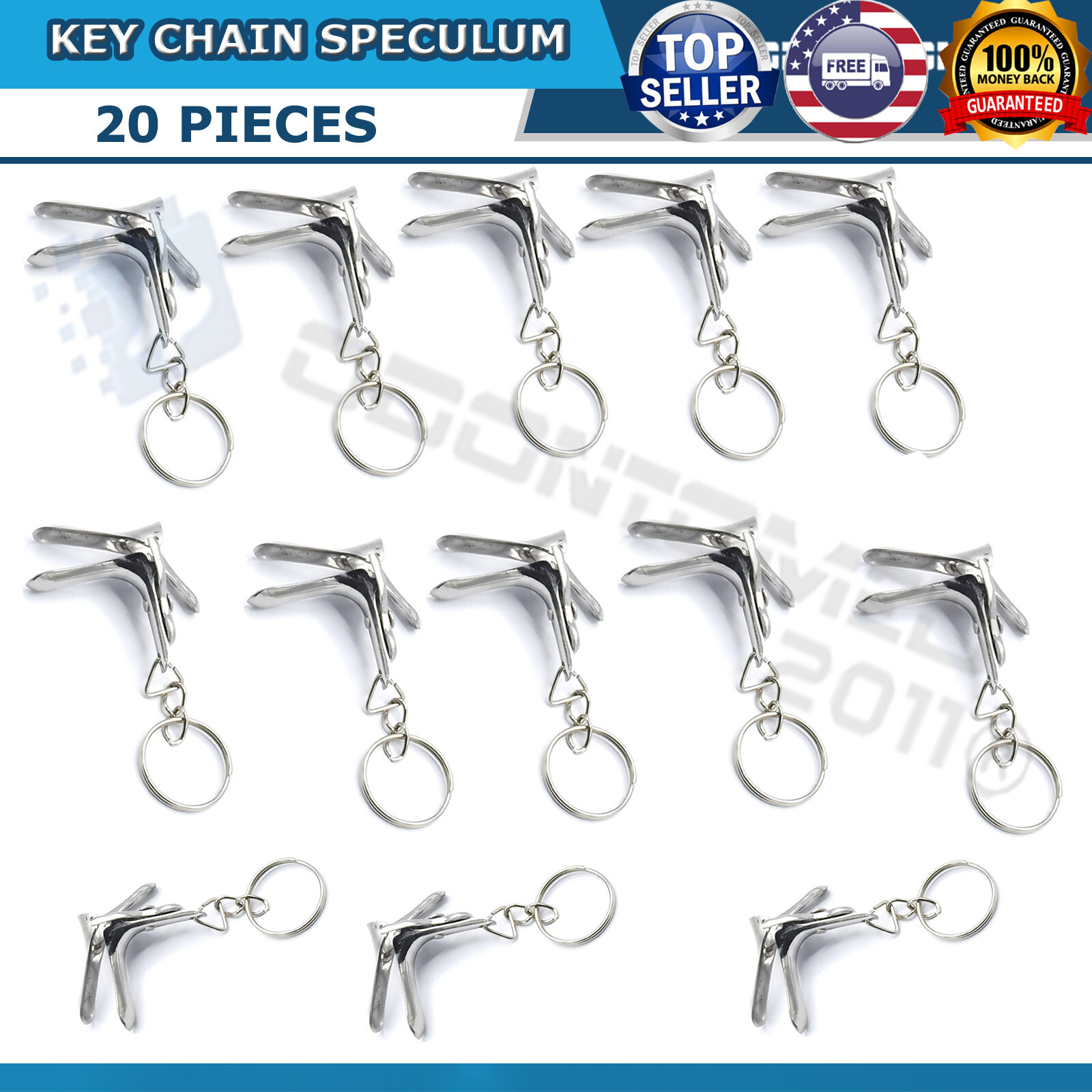 20 PIECES GYN Speculum keychain Stainless Steel,ODM