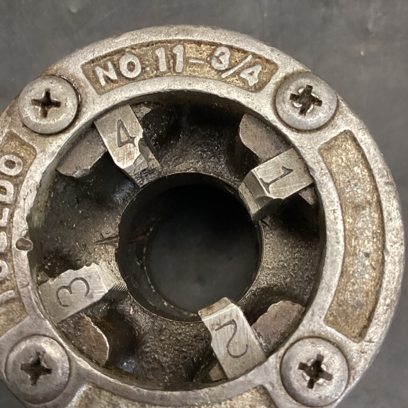 Toledo Die No. 11-3/4" Pipe Threading Die