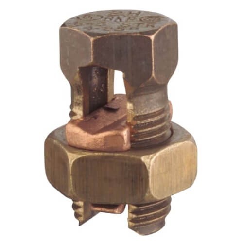 10PK Copper Split Bolt Connector - Blackburn 1H-2 STR - 6-2 AWG - Free Shipping
