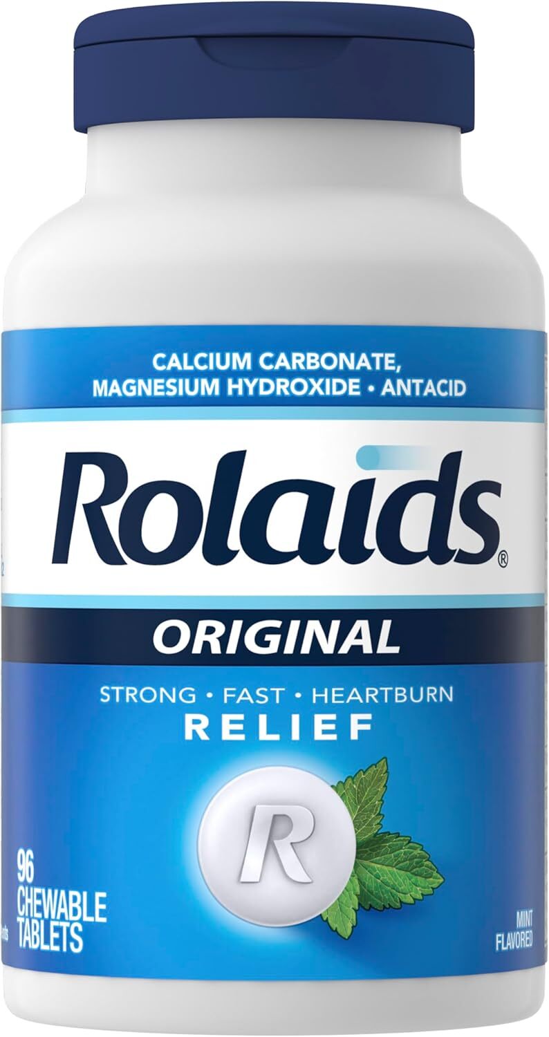 Rolaids Extra Strength Antacid, 96 Chewable Tablets, Mint Flavor, Extra Strength