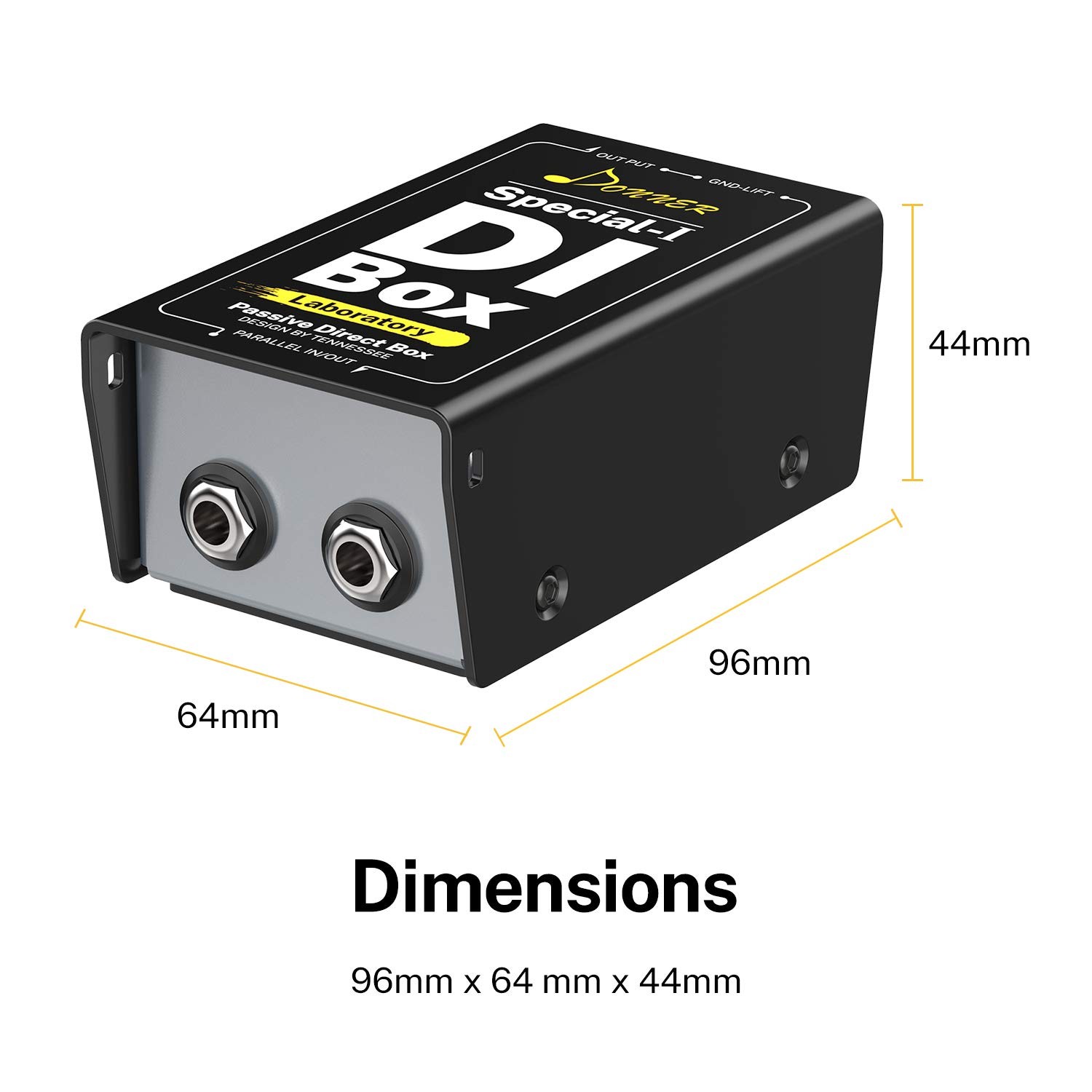 Donner Special-Ⅰ Professional High-Performance Passive DI-Box Compact, BLACK