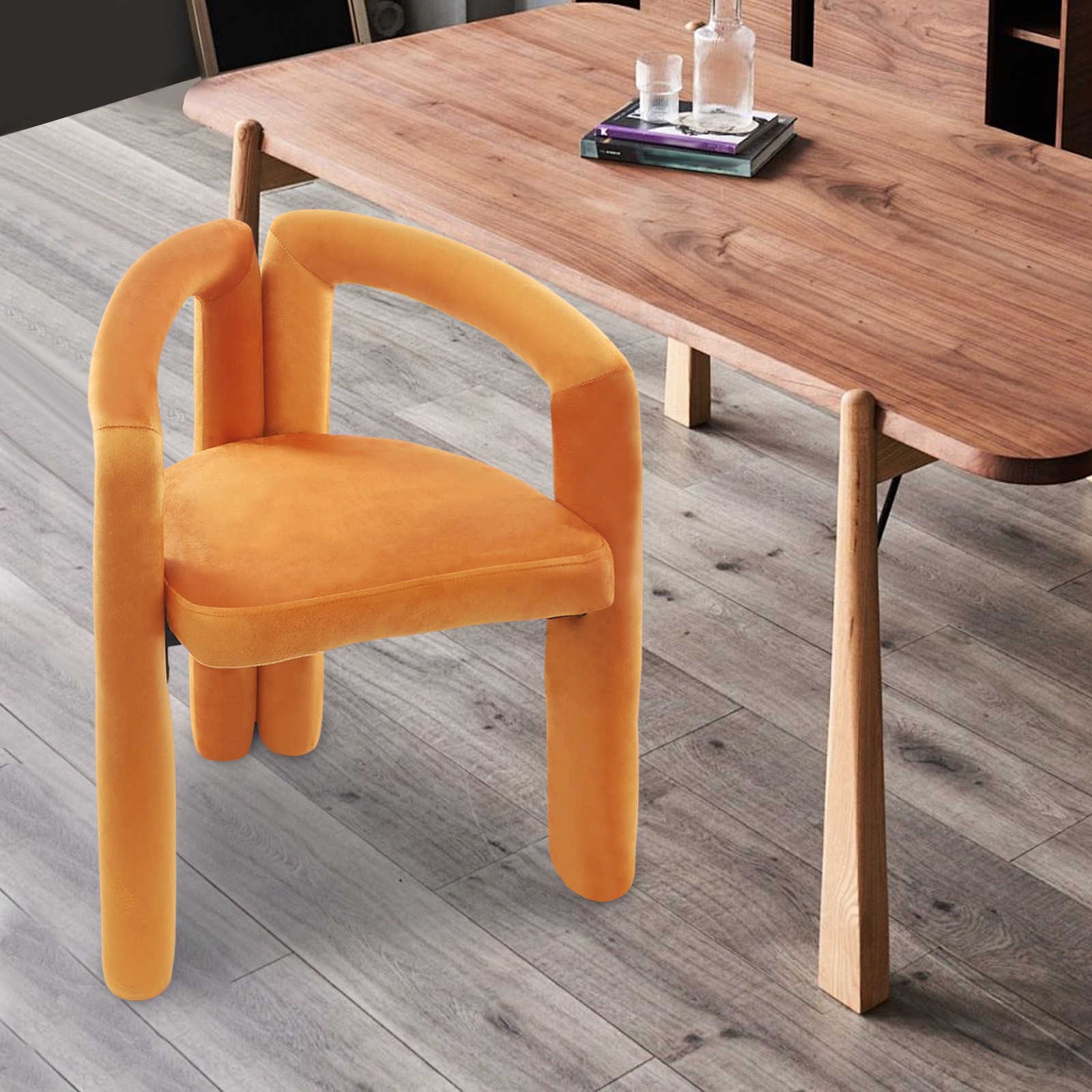 45cm/17.72 inch Chair with Soft Cushion and Backrest Makeup 100kg/220.46lbs