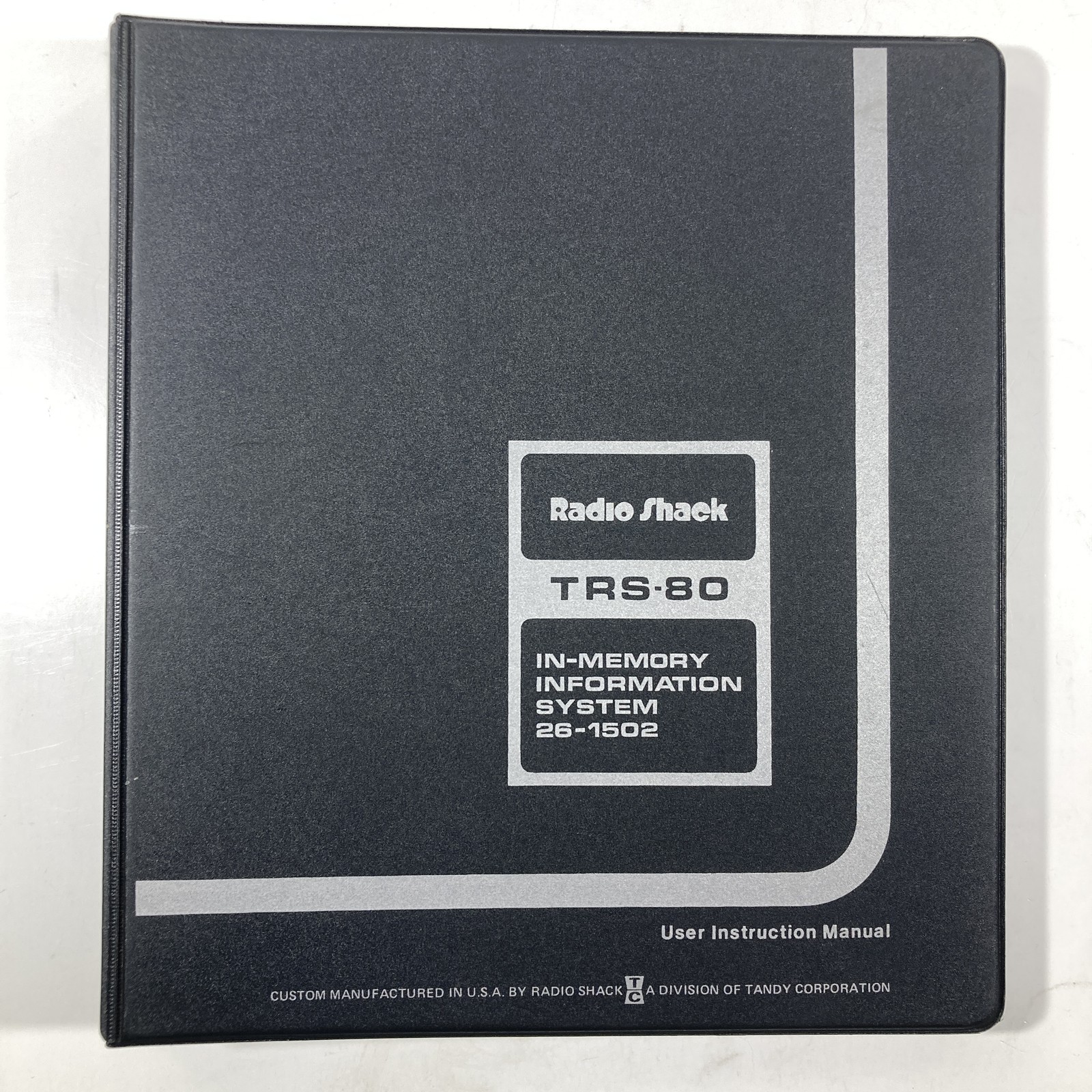 Radio Shack TRS-80 In-Memory Information System Manual & Tape Software 26-1502