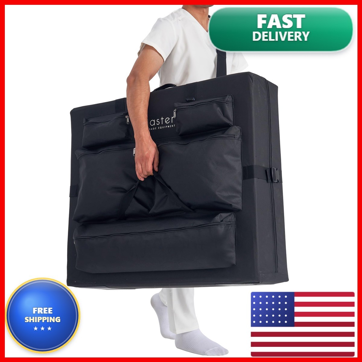 Master Massage Carry Case for Massage Table 25"-32" Black