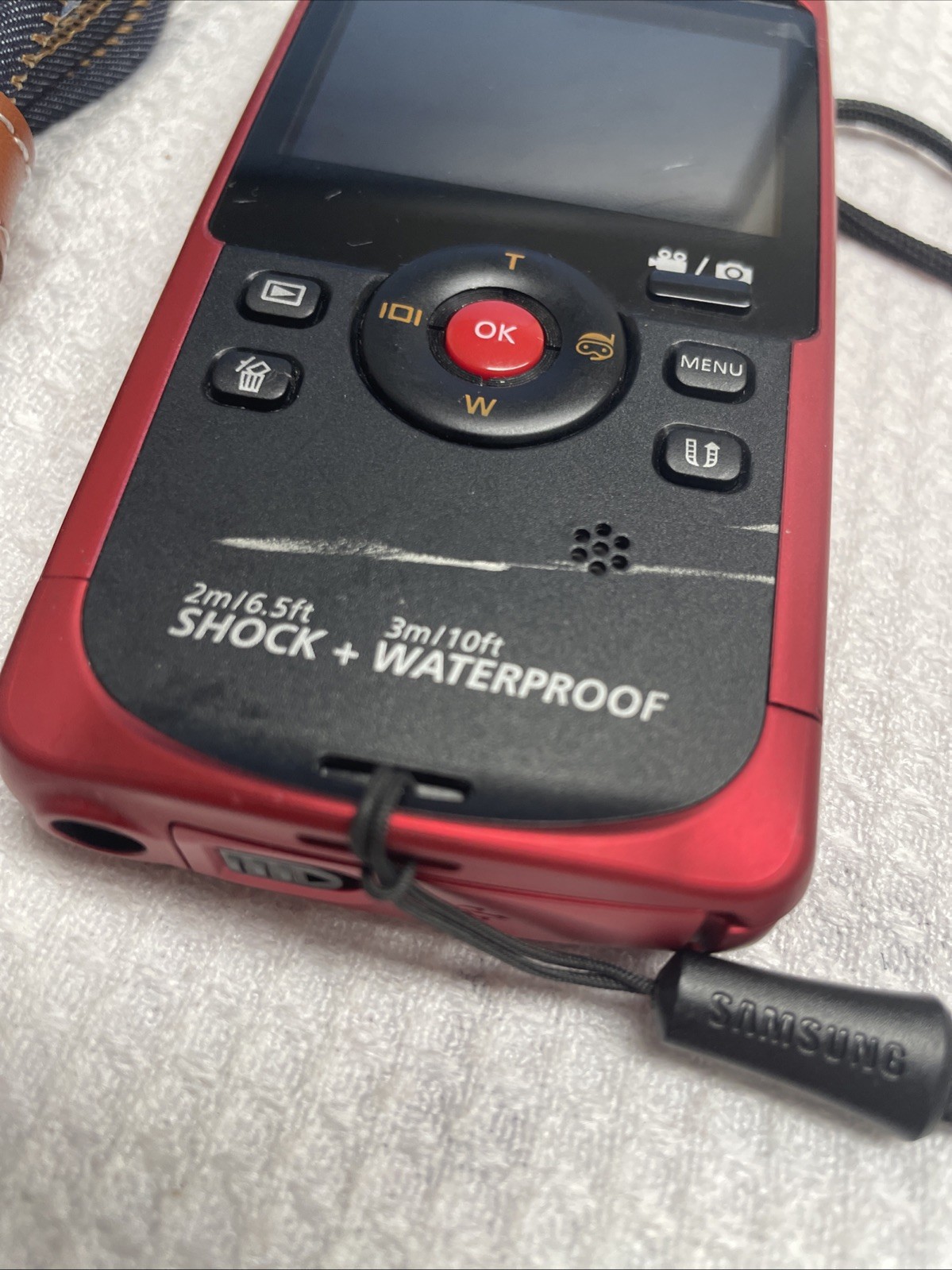 Samsung HMX-W190RN/XAA Camcorder/Camera Waterproof/WORKING