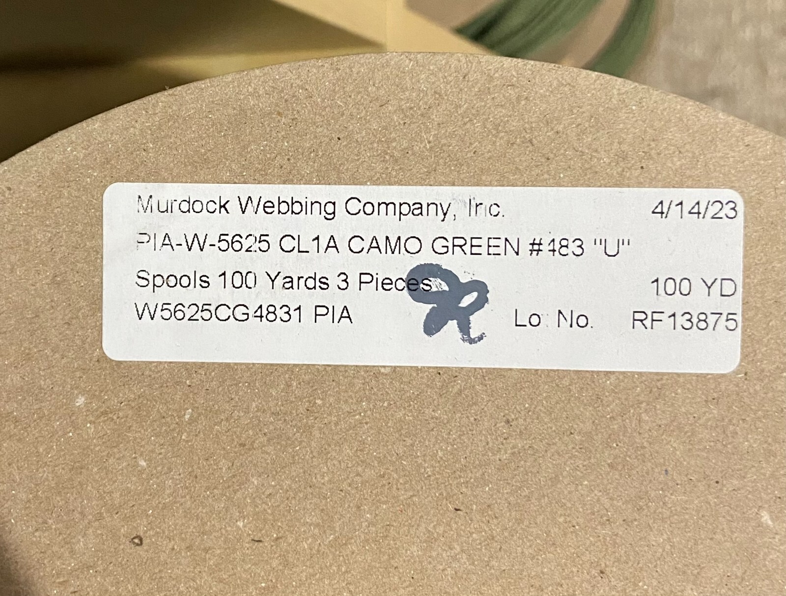 1 inch MIL-W-5625 Nylon Tubular Webbing Milspecs 4000Lbs Durable for Outdoor