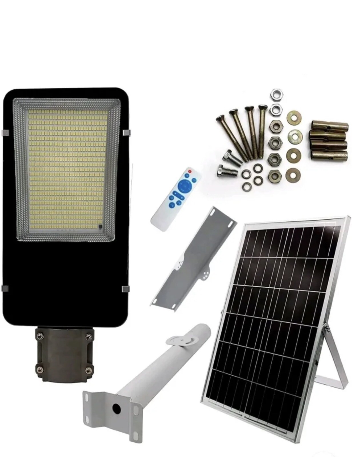 LED Street Light 400W Cold Light Solar Panel Twilight Bracket