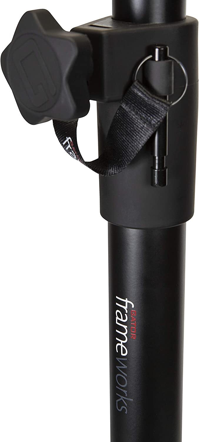 Gator Frameworks Standard Subwoofer Speaker Pole Mount with Adjustable Height