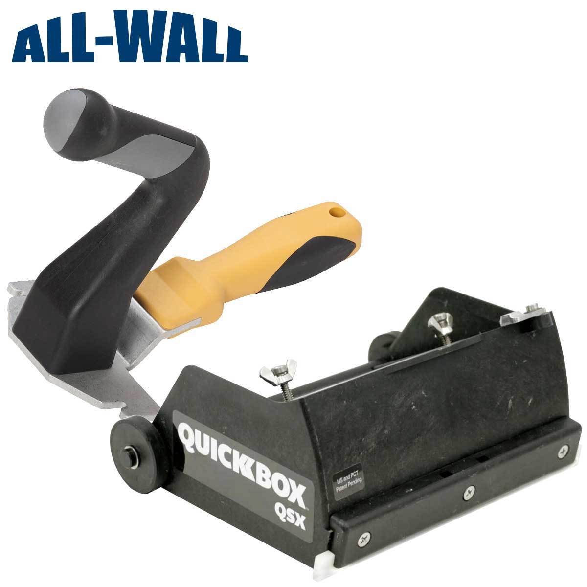 TapeTech QuickBox QSX 6.5" Fast Set Compound Flat Box w/Wizard Compact Handle