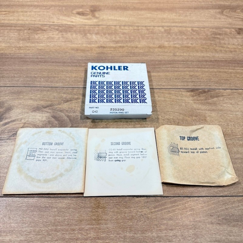 New KOHLER OEM NOS PISTON RING SET / .030" OVER / 235290