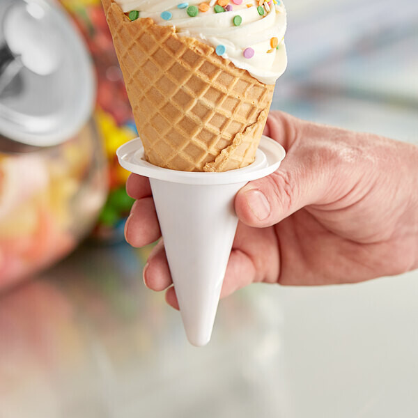 #4 Cone Buddy 4oz-7oz Sugar Waffle Cone Jacket Sleeve Holder - No-Drip Ice Cream