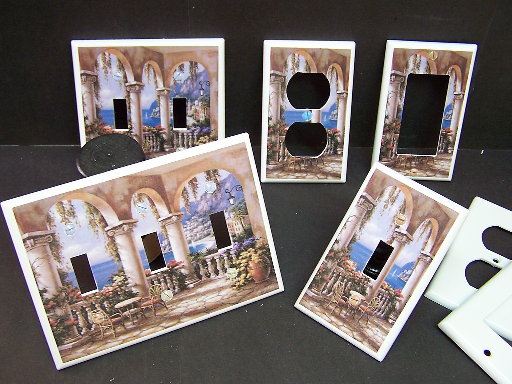 TUSCAN ARCHES #2  LIGHT SWITCH OR OUTLET COVER