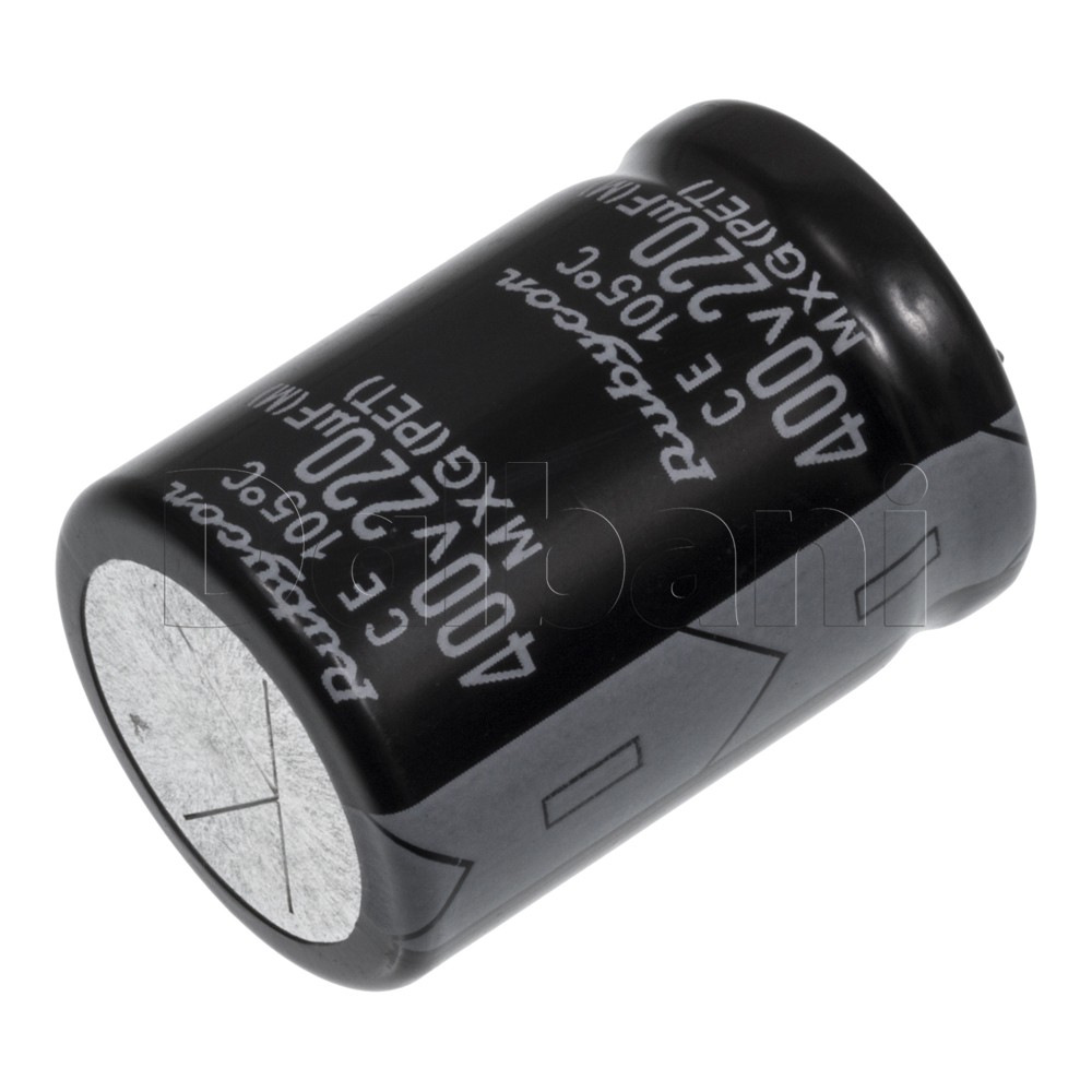 400V 220uF 105C 25x35mm Original Rubycon Snap In Electrolytic Capacitor