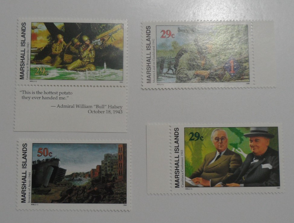 STAMPMART : MARSHALL ISANDS 1992 WW II 4v MINT NH STAMPS
