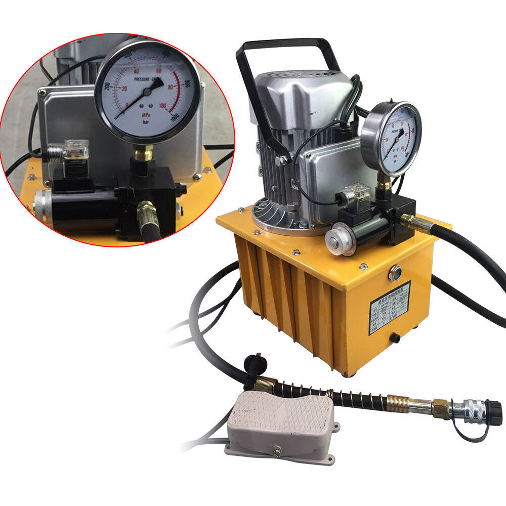 750W 10000 PSI Electric Hydraulic Pump Power Pack Single Acting Solenoid Valve