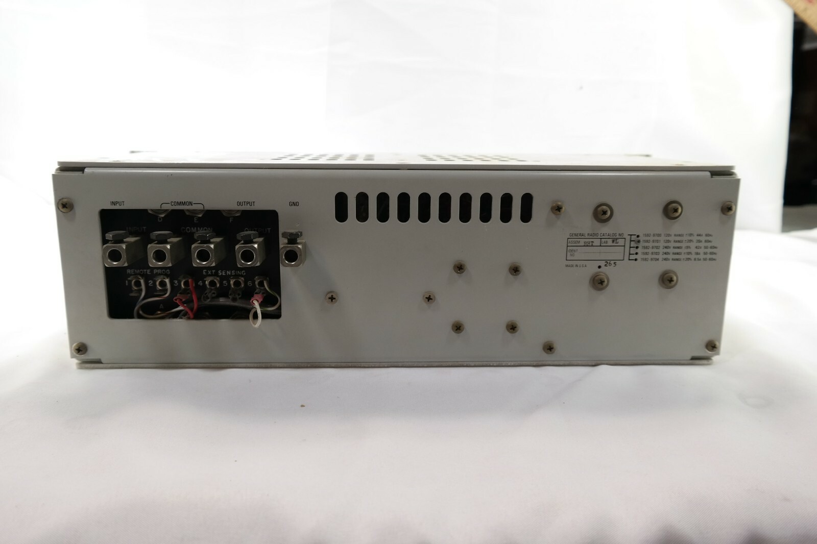 General Radio Variac 1592 Automatic Voltage Regulator T5