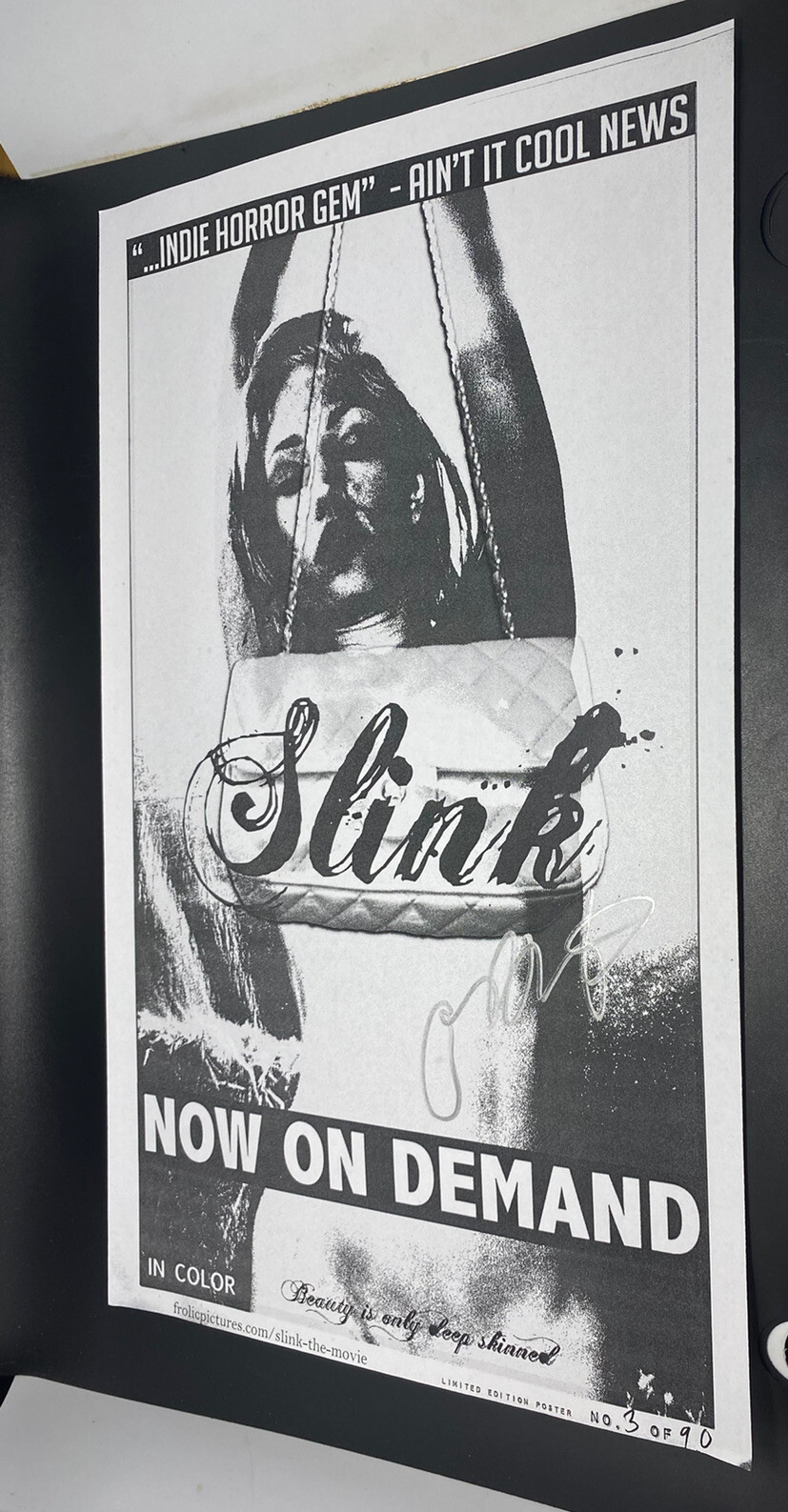 Jared Masters Signed Horror Cult Grindhouse ‘SLINK’ 8.5x14
