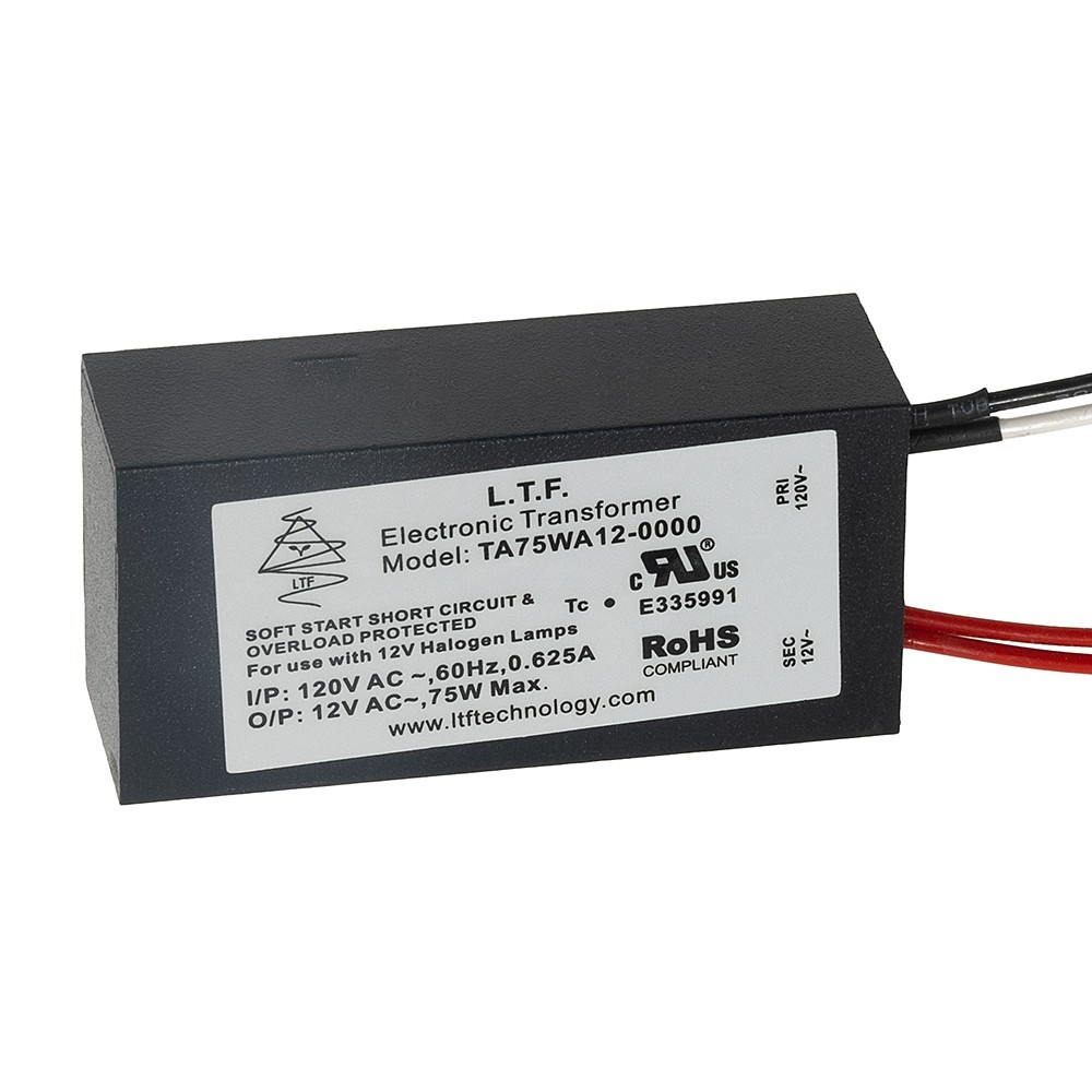 LTF TA75WA12 no load electronic AC driver transformer 12VAC ELV dimmable