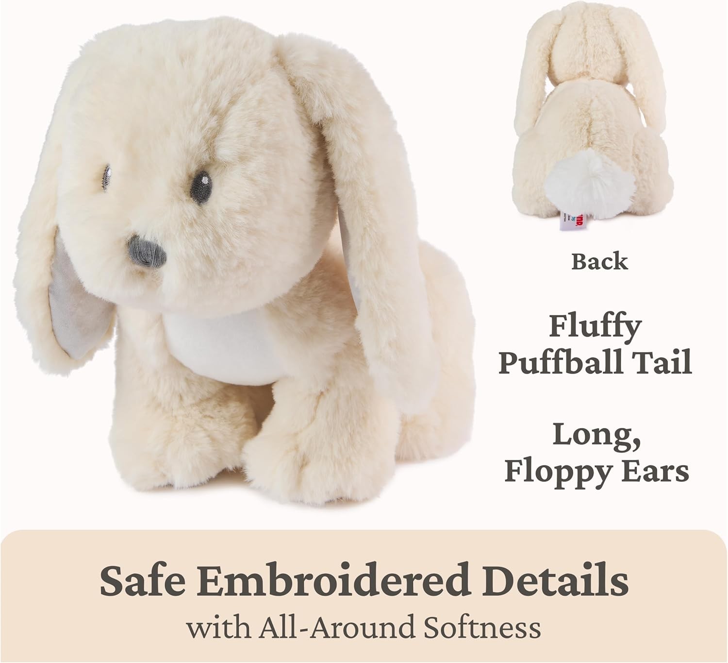 GUND Baby Clover Bunny Plush, Bunny Stuffed Animal for Babies and Toddlers, Crea
