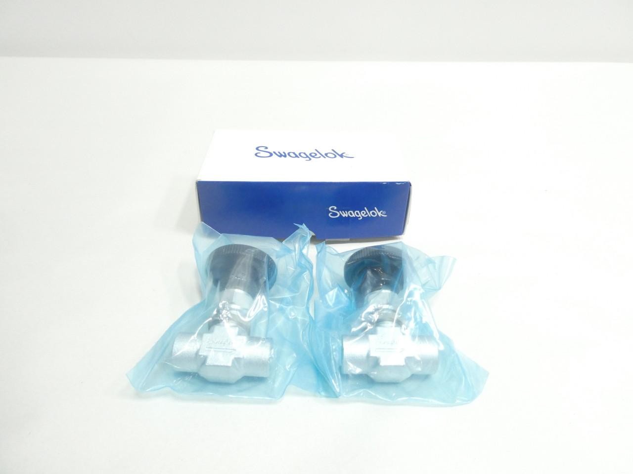 Box Of 2 Swagelok S-1VF4 Manual Steel Needle Valve 3000psi 1/4in Npt