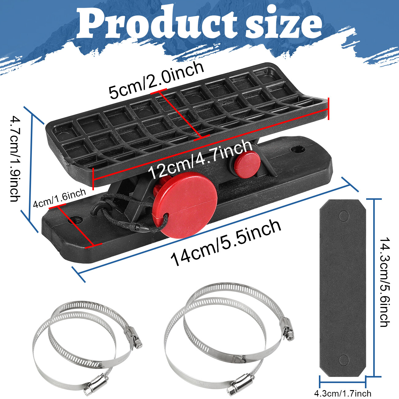 Car Fire Extinguisher Holder Mount Bracket Adjustable Fit For UTV Wranglers RZR