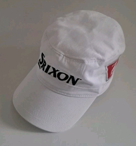 Srixon Cadet Hat Rare Design Golf Hat Cap Adjustable Strap, White, ZStar
