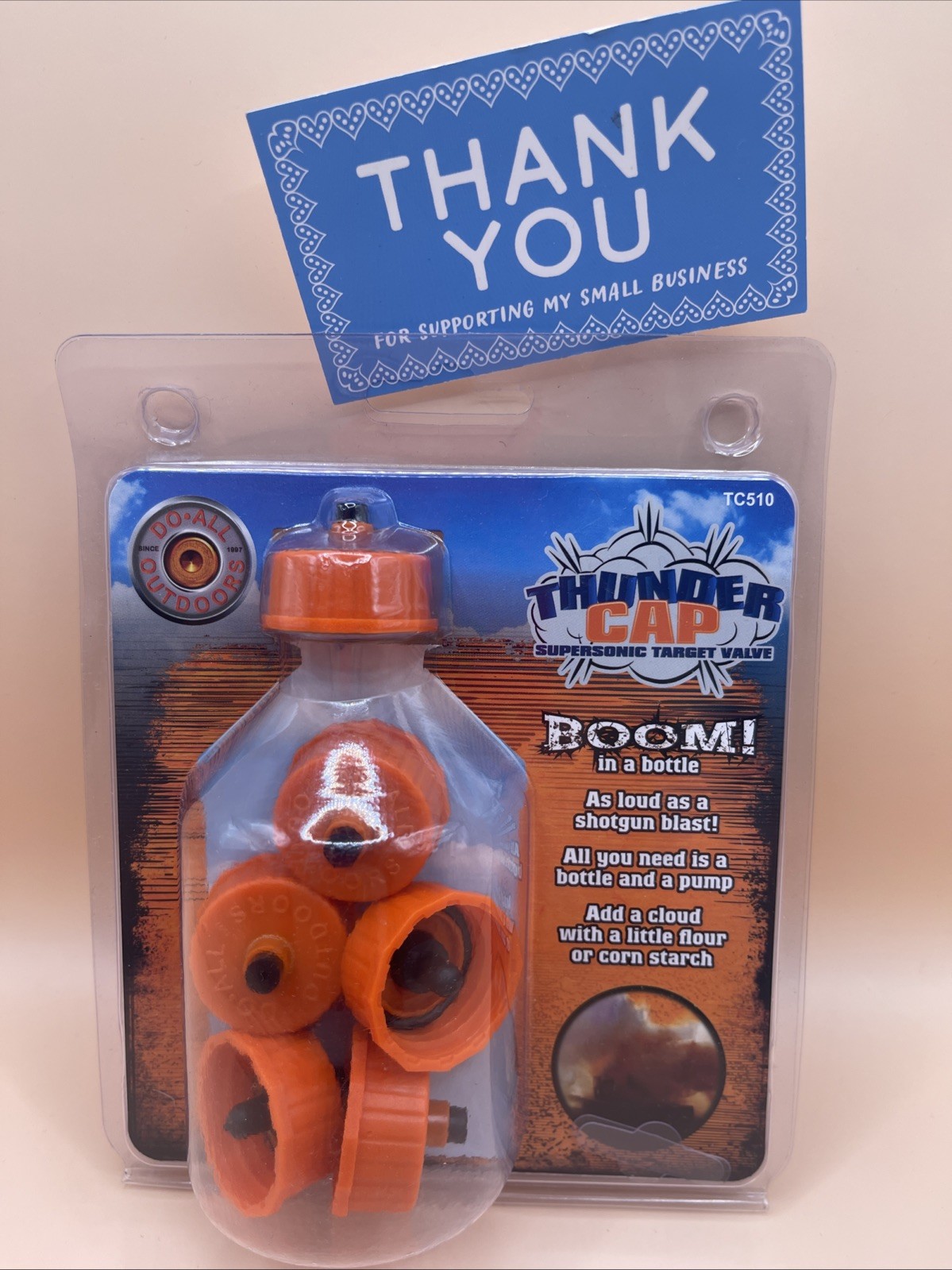 Set Of 3 Packs Of Do All Outdoors Thunder Cap Orange Target TC510 NEW