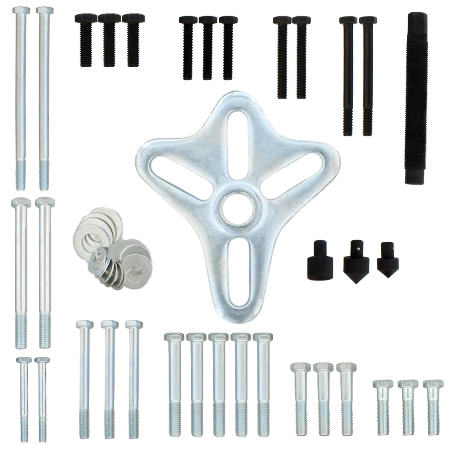 46Pc Harmonic Balancer Gear Puller Steering Wheel Kit with Case NEW