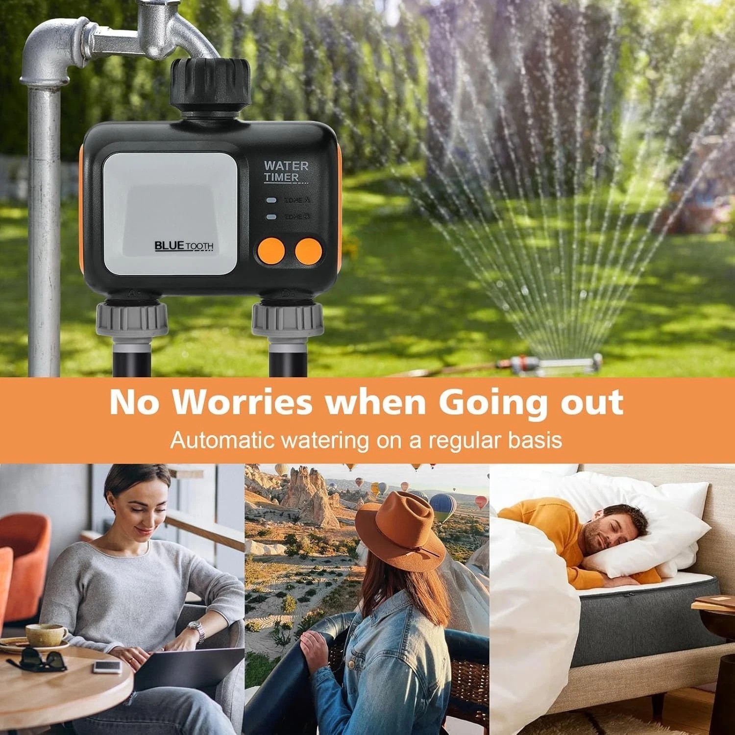 Smart Irrigation Controller, 2 Independent Watering Systems