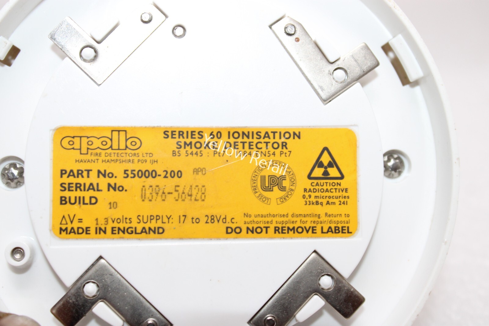 APOLLO 55000-200 IONISATION SMOKE DETECTOR