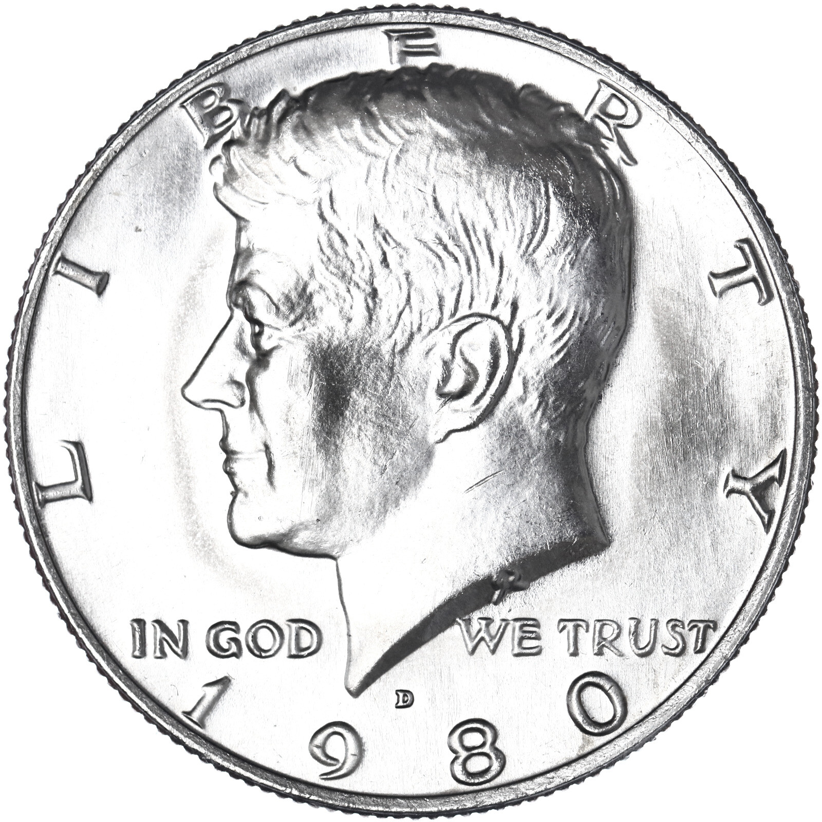 1980 D Kennedy Half Dollar CN-Clad BU
