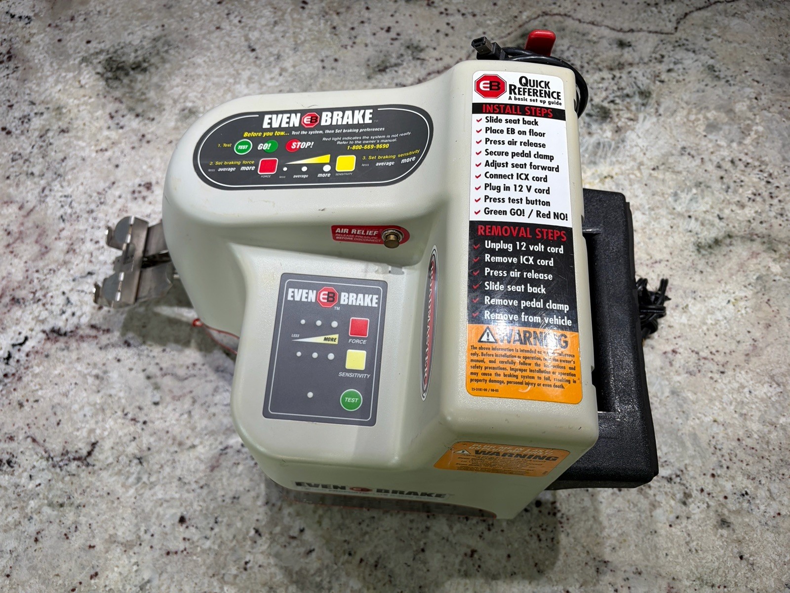 Roadmaster Even Brake Towing Portable Braking System 9400  *No Transmitter