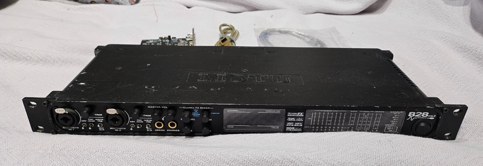 Motu 828mk3 with firewire computer card