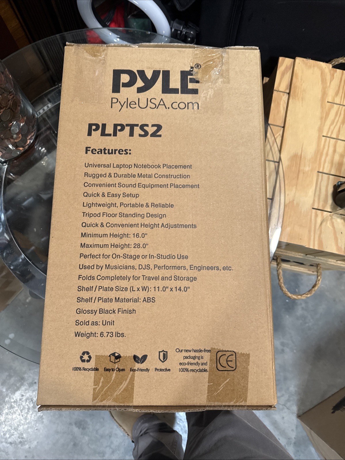 Pyle Pro PLPTS2 Universal Device Stand with Height Adjustable Tripod Mount