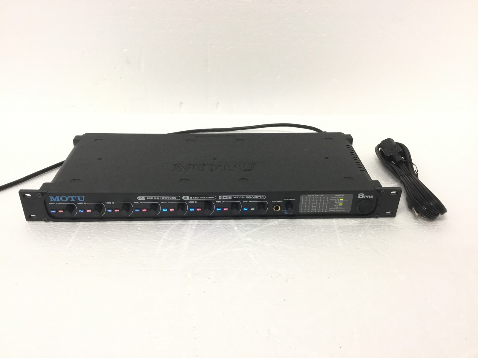 MOTU 8pre USB 16x12 USB 2.0 Audio Interface 8 Mic Preamps 24-Bit/96kHz FREE SHIP
