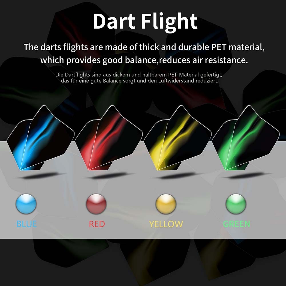 Well-Made Responsive Modern Sleek 12-Piece Replaceable Plastic Soft-Tip Dart Set