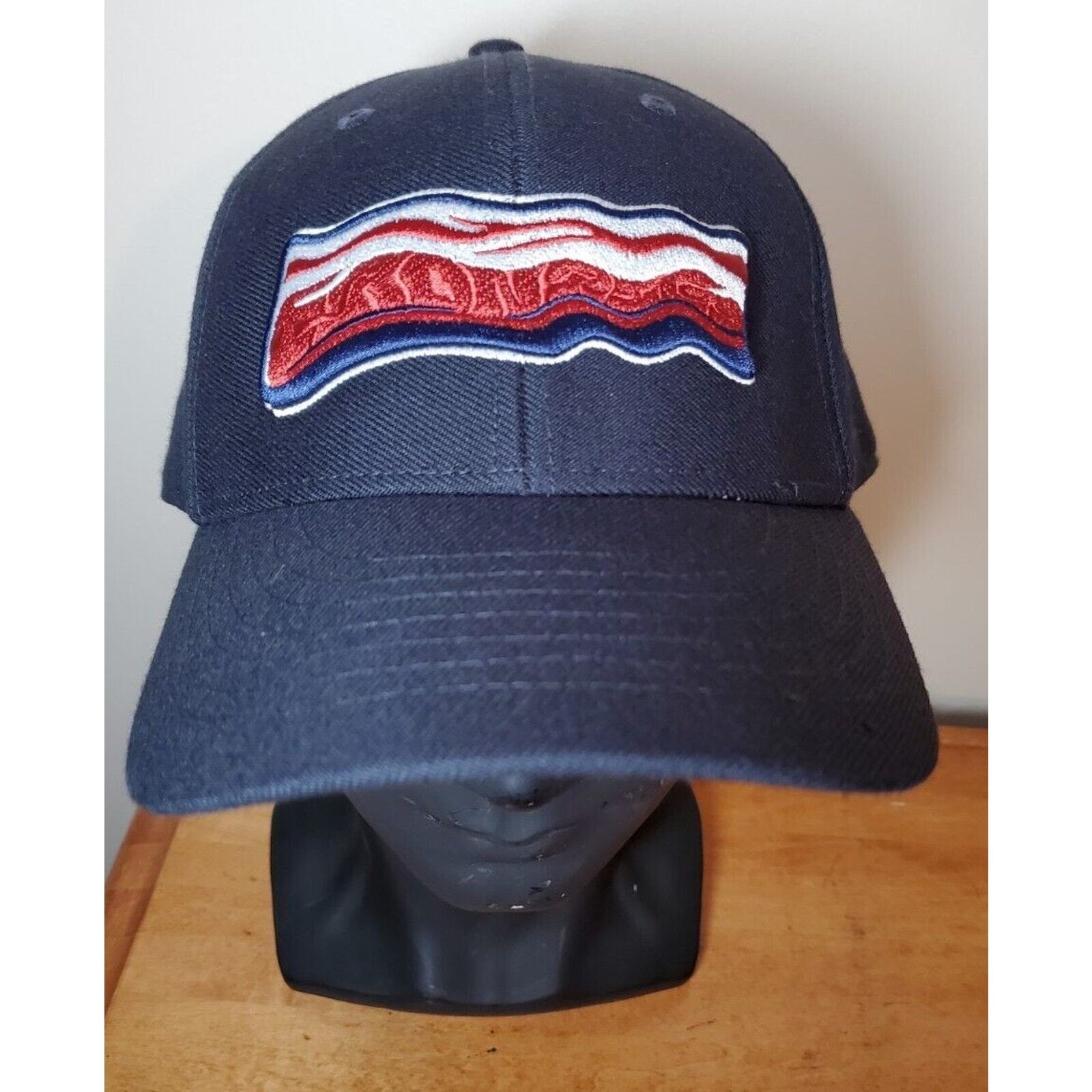 MiLB Lehigh Valley Iron Pigs Bacon Logo Hat 47 Brand Baseball Cap Adjustable MLB