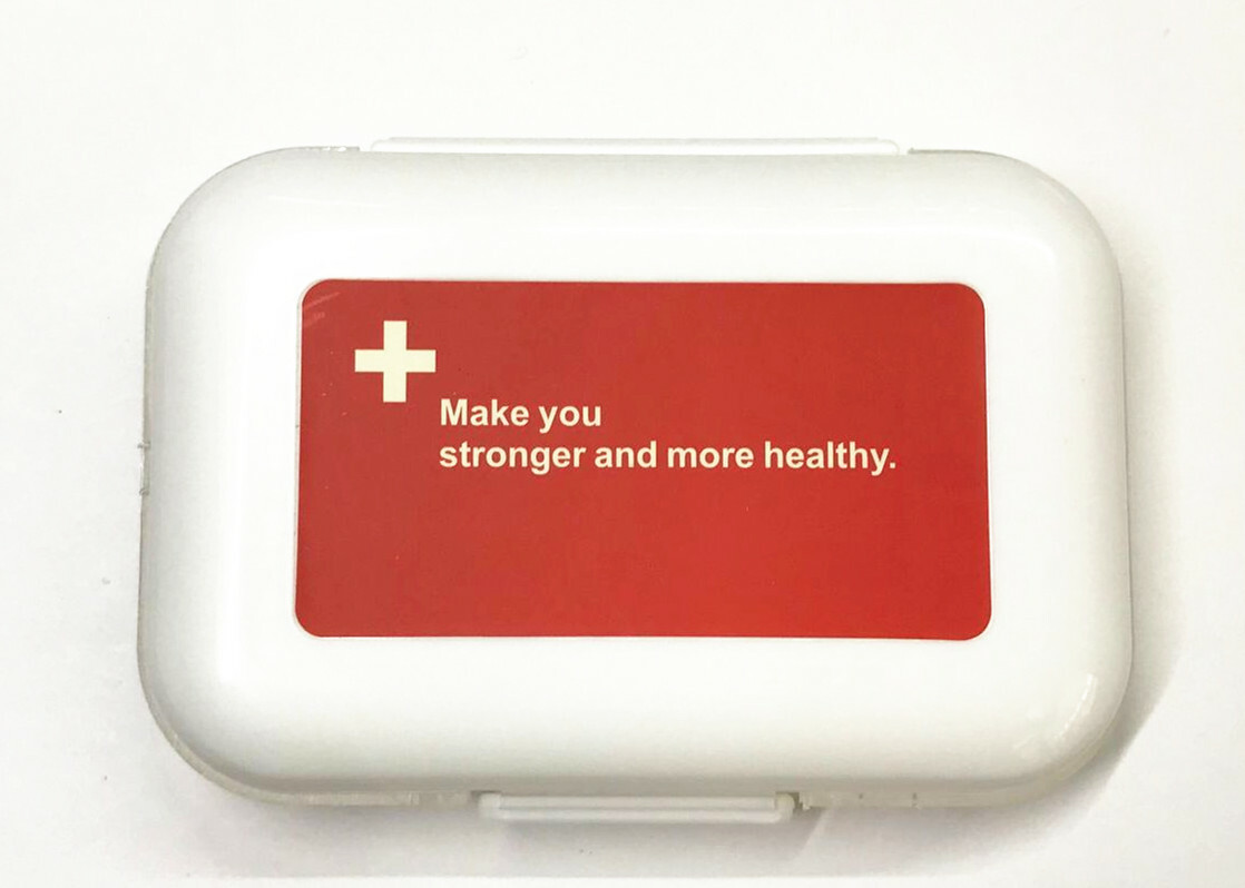 1Pc One Week Thicker 8 Grid of Small Health Kit Box Storage Box Jewelry Box