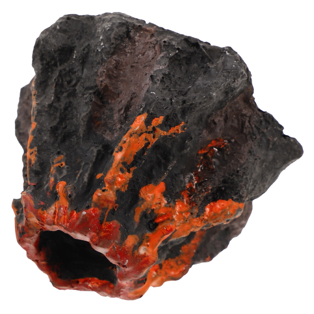 Realistic Miniature Volcano Fish Tank Decoration Resin Volcano Model for