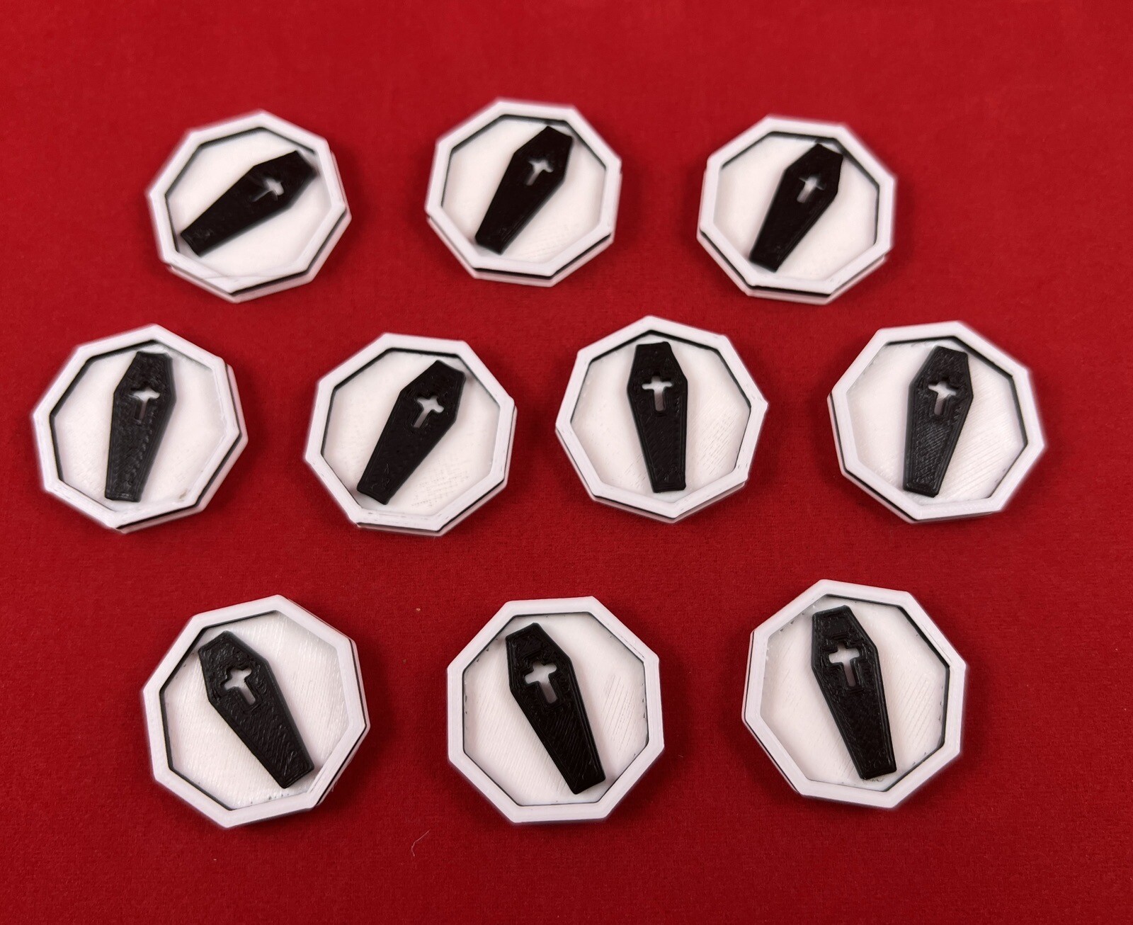 Coffin/Death Counters (10) - Compatible with Universal Counters Set for Magic