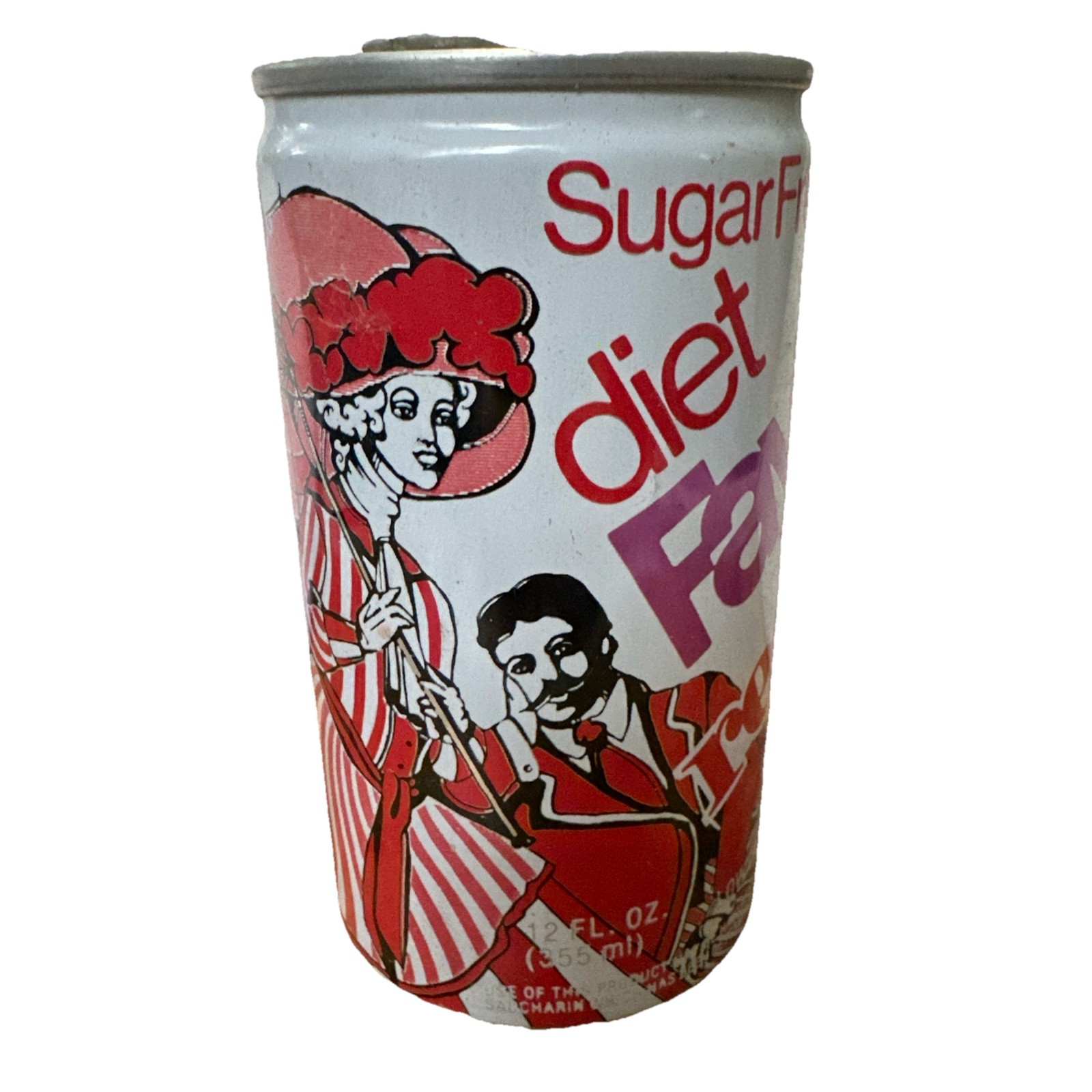 Vintage 1980 DIET FAYGO Redpop Soda 12oz. Empty Aluminum Pull Tab Can