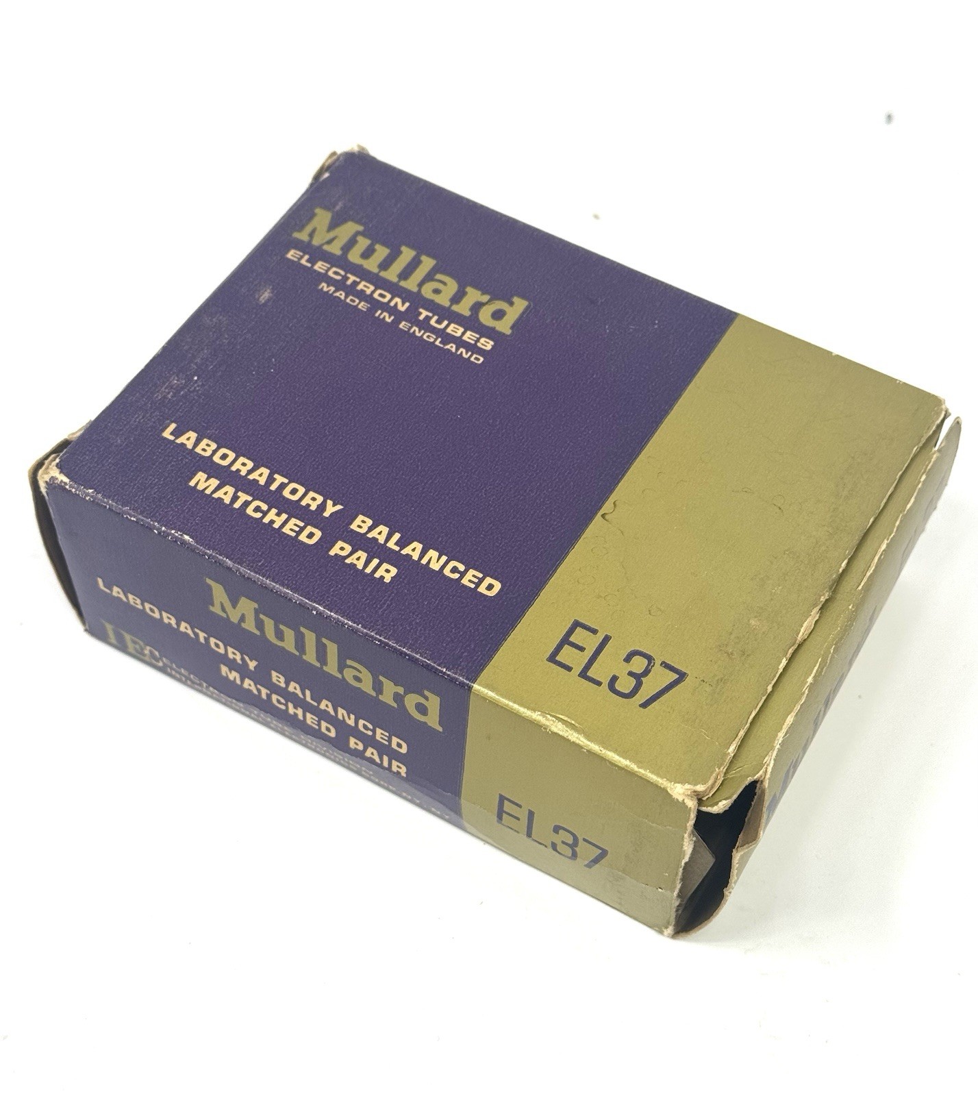 Mullard EL37 Matched Pair Vacuum Tubes Excellent Test G2U