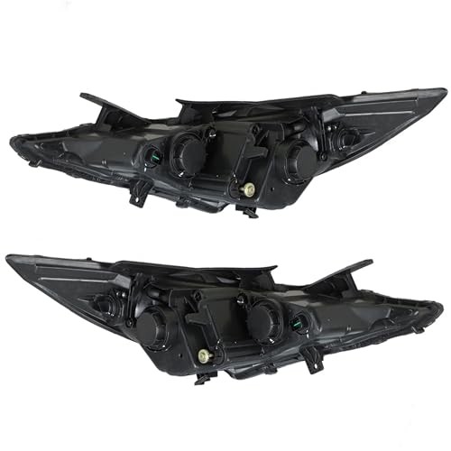 Driver Side and Passenger Side Headlights Assembly Halogen Replacement for